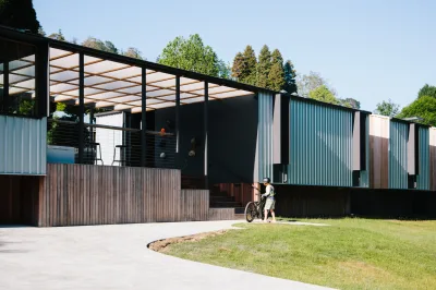 Building with a person